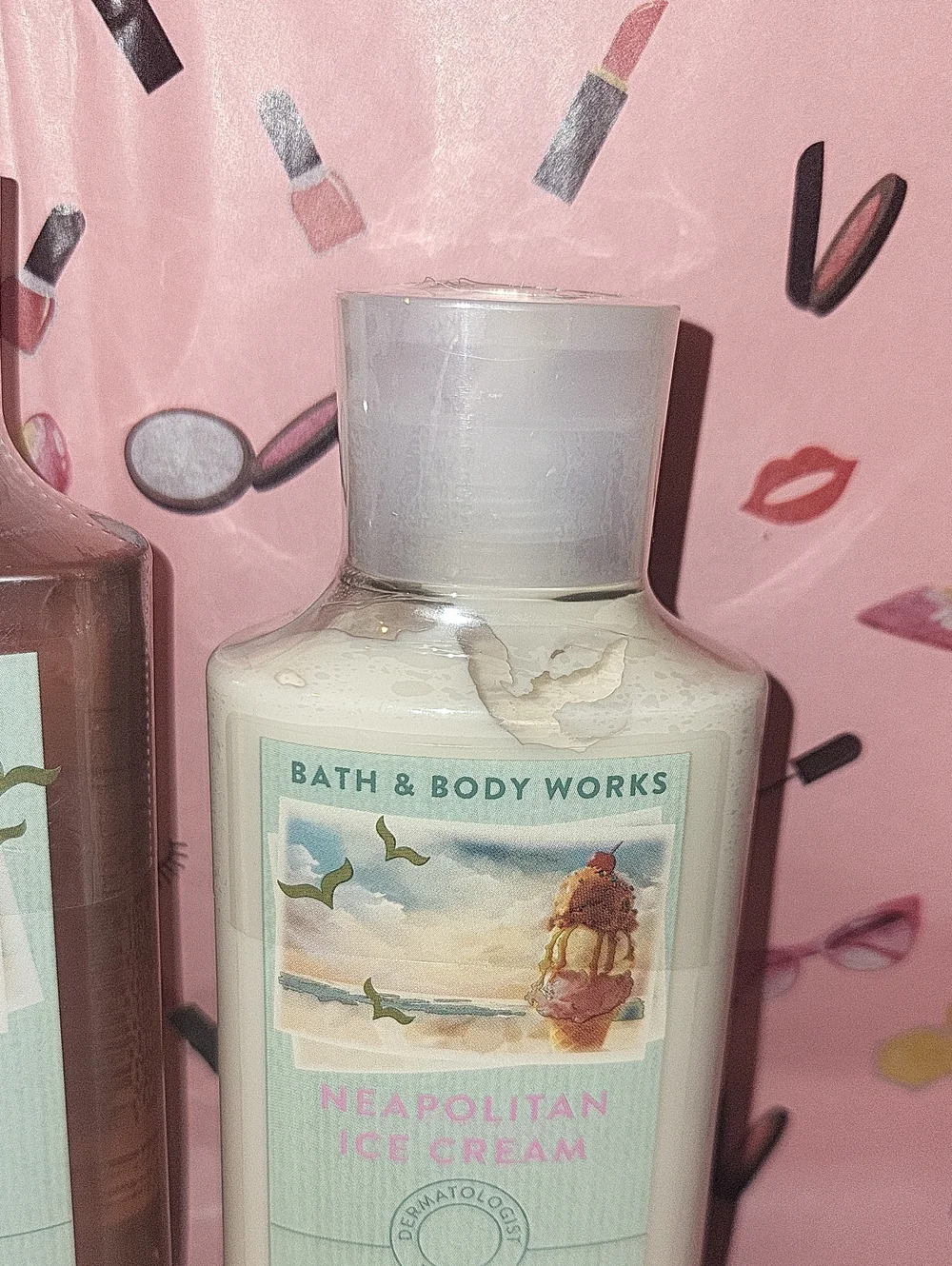 Bath & Body Works 2 Pc. Neapolitan Ice Cream Set Body Wash & Lotion FS Sealed